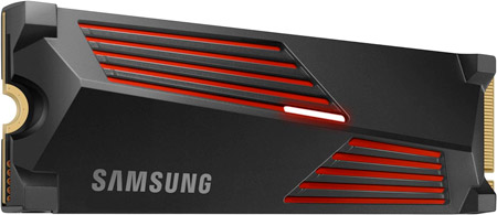 Samsung 990 PRO avec dissipateur thermique 4 To PCIe NVMe 4.0 M.2 Disque  dur interne SSD